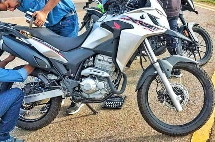 Honda XRE 300 spotted testing in India.
